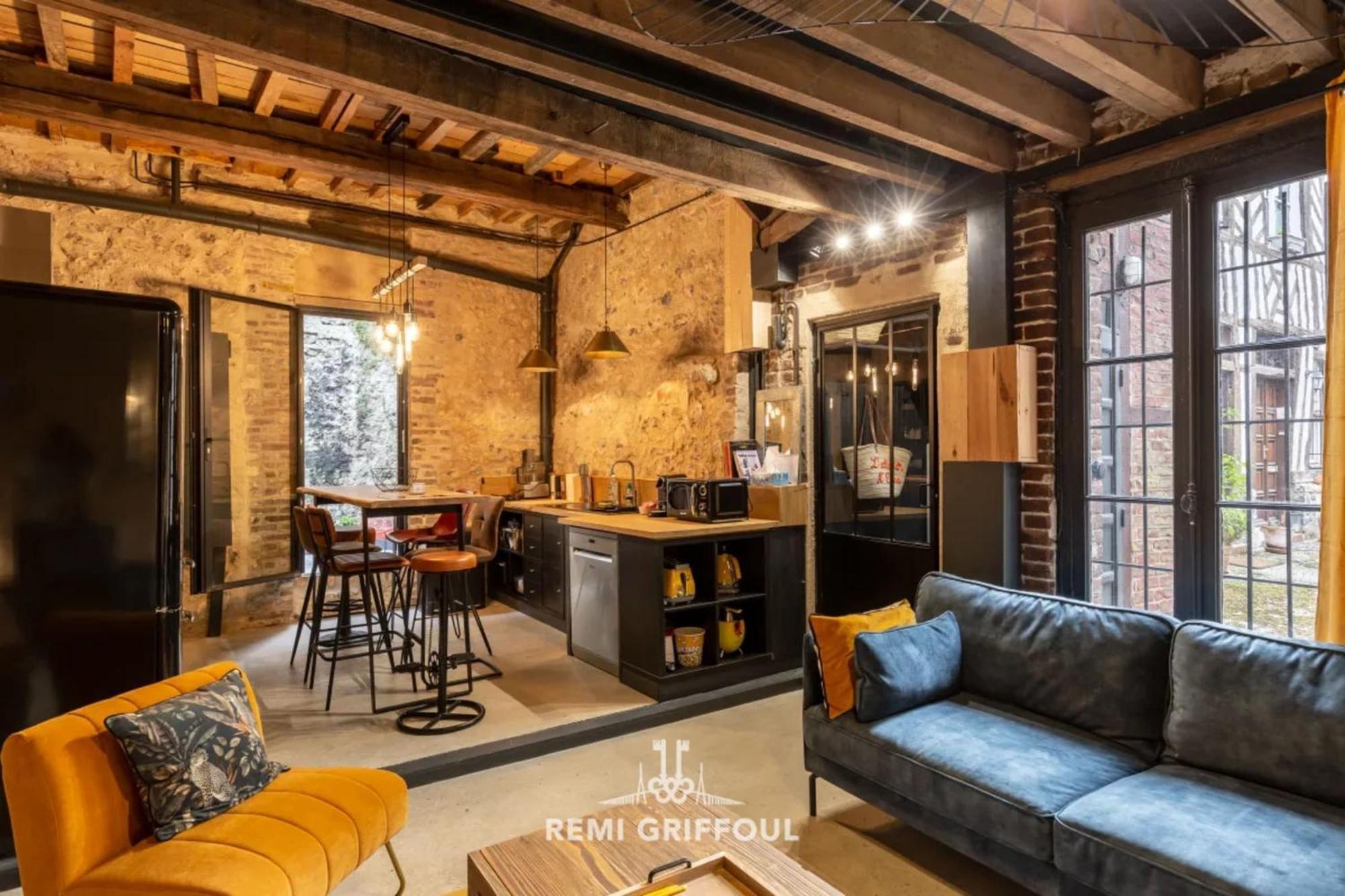 Вілла L'Atelier D'Elea 4 Terrace - Industrial-Chic In The Heart Of Онфлер Екстер'єр фото